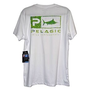 Pelagic High Performance‎ Hydro-Repel Fishing Shirt - Men Size Small Mahi Marlin